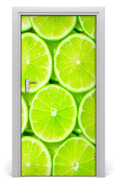 Fototapeta na dvere do domu samolepiace limetka 95x205 cm