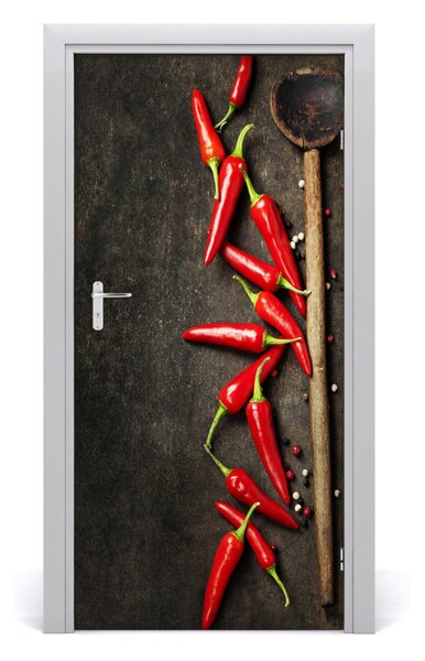 Fototapeta na dvere samolepiace chilli 95x205 cm