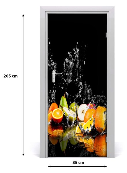 Fototapeta na dvere do domu samolepiace ovocie 85x205 cm
