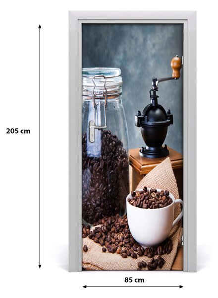 Fototapeta na dvere samolepiace mlynček na kávu 85x205 cm