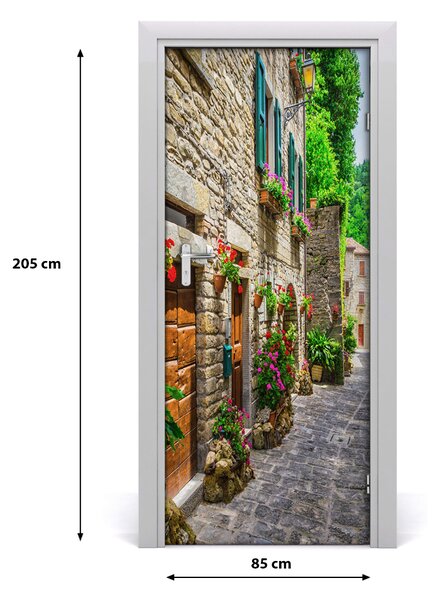 Fototapeta samolepiace na dvere pekná ulička 85x205 cm