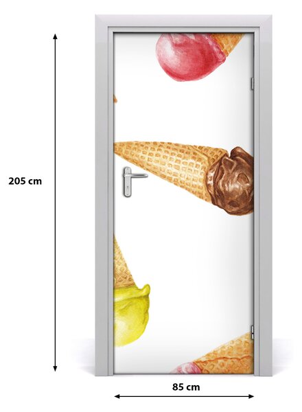 Fototapeta na dvere samolepiace zmrzilna vafle 85x205 cm