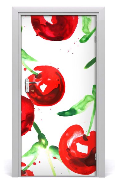 Fototapeta na dvere do domu samolepiace višne 95x205 cm
