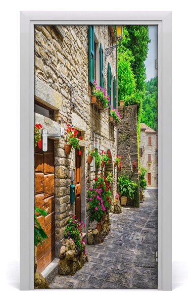 Fototapeta samolepiace na dvere pekná ulička 95x205 cm