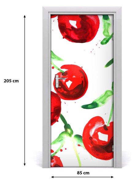 Fototapeta na dvere do domu samolepiace višne 85x205 cm