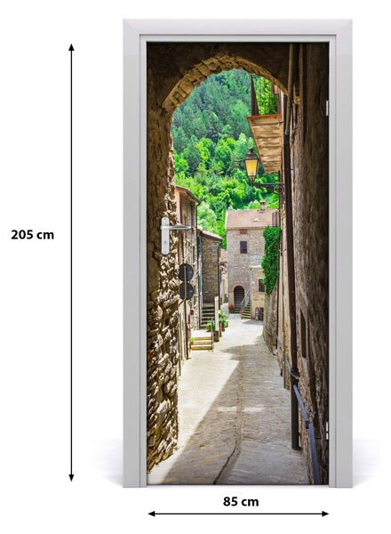Fototapeta samolepiace na dvere pekná ulička 85x205 cm