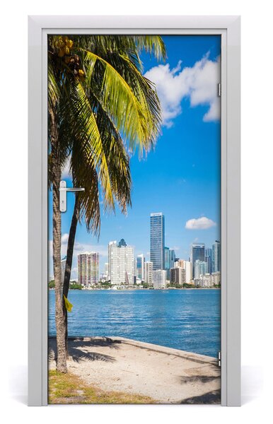Fototapeta samolepiace na dvere miami 95x205 cm
