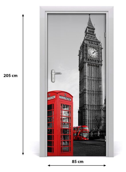 Fototapeta samolepiace na dvere Elizabeth Tower Londýn 85x205 cm