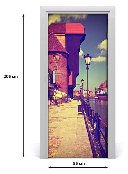 Fototapeta samolepiace na dvere Gdaňsk Poľsko 85x205 cm
