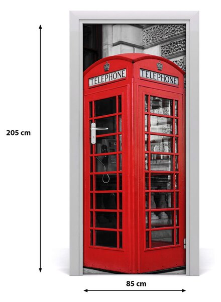 Fototapeta samolepiace dvere telefónna búdka 85x205 cm