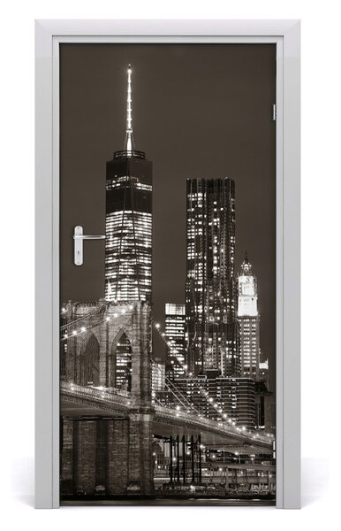 Fototapeta samolepiace dvere Manhattan New York 95x205 cm