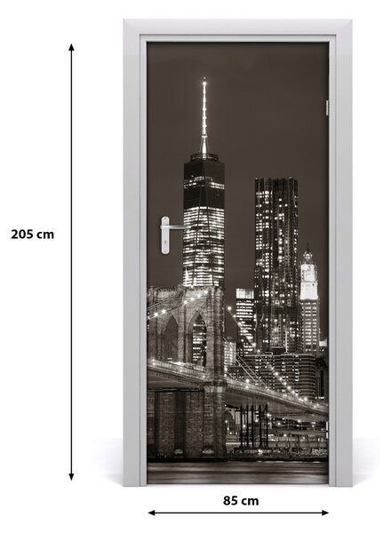 Fototapeta samolepiace dvere Manhattan New York 85x205 cm