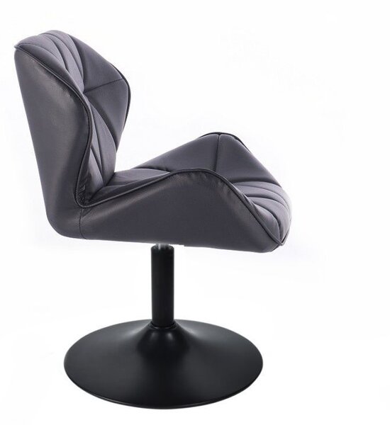 LuxuryForm DESIGN Stolička MILANO na čiernom tanieri - čierna