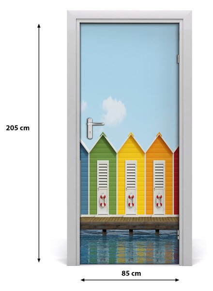 Fototapeta samolepiace na dvere kabíny pláž 85x205 cm