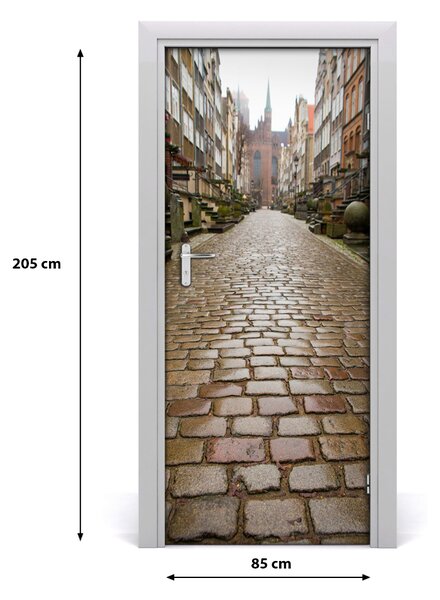 Fototapeta samolepiace na dvere Gdaňsk Poľsko 85x205 cm