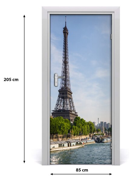 Fototapeta samolepiace na dvere Eiffelova veža 85x205 cm