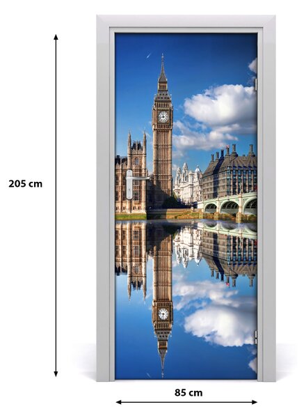 Fototapeta samolepiace na dvere Elizabeth Tower Londýn 85x205 cm