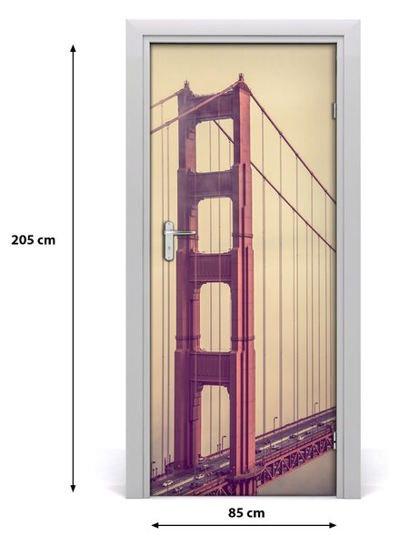 Fototapeta samolepiace dvere Most San Francisco 85x205 cm