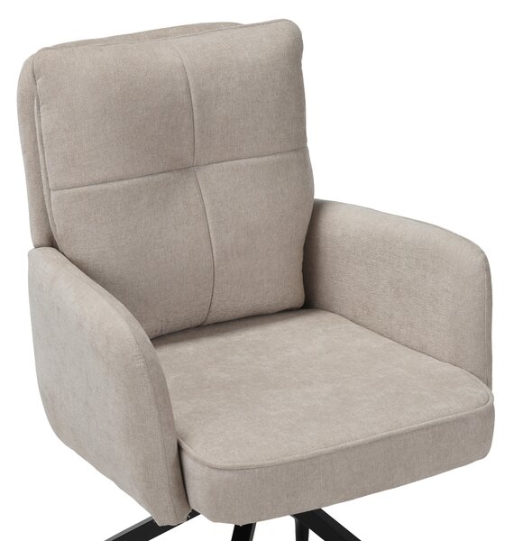 STOLIČKA S PODRÚČKAMI, železo, mikrovlákno, čierna, béžová Carryhome - Stoličky, Online Only