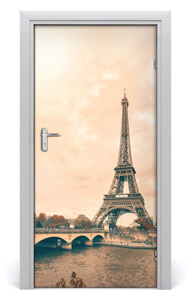 Fototapeta samolepiace na dvere Eiffelova veža 95x205 cm