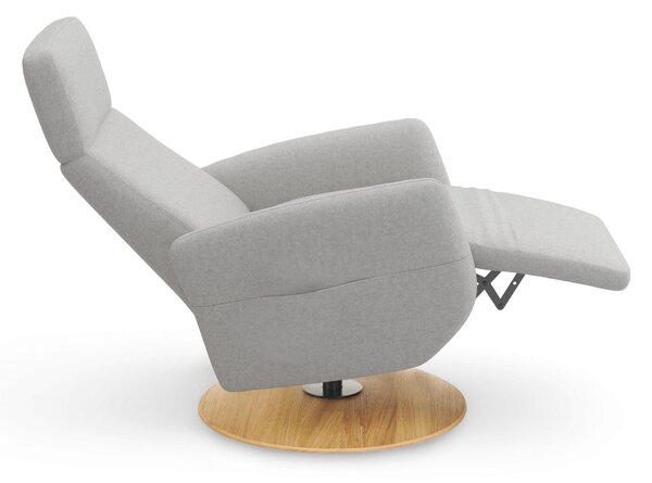 RELAXAČNÉ KRESLO, textil, svetlosivá Sit & More - Online Only obývacie izby, Online Only