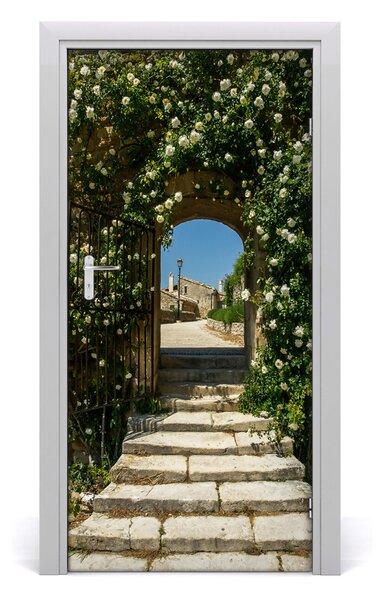 Fototapeta samolepiace na dvere kvetinový luk 95x205 cm