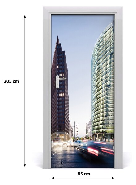 Fototapeta samolepiace na dvere mrakodrap 85x205 cm