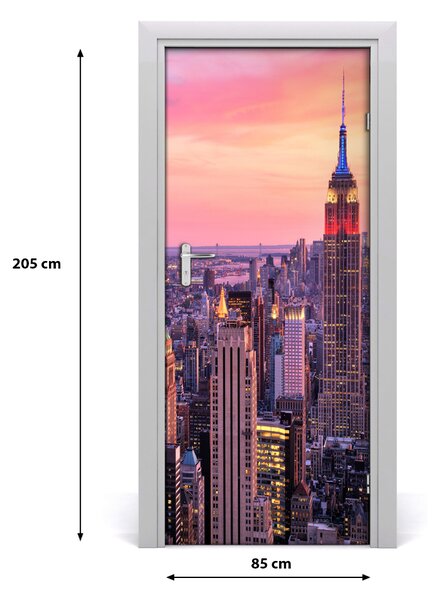 Fototapeta samolepiace na dvere New York zachód 85x205 cm