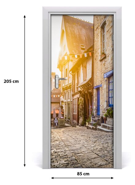 Fototapeta samolepiace na dvere pekná ulička 85x205 cm