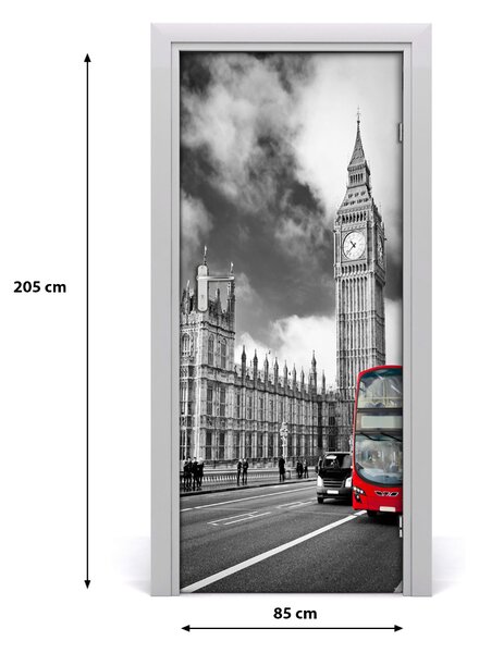 Fototapeta samolepiace na dvere Elizabeth Tower Londýn 85x205 cm
