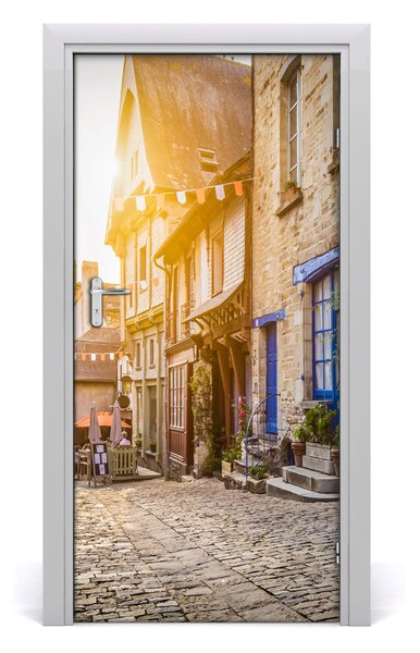 Fototapeta samolepiace na dvere pekná ulička 95x205 cm
