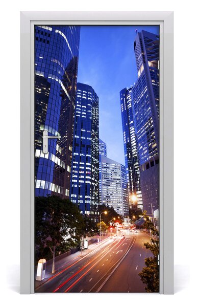 Fototapeta samolepiace na dvere mrakodrap 95x205 cm