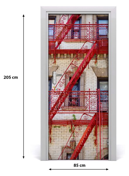 Fototapeta samolepiace na dvere taliansky dom 85x205 cm