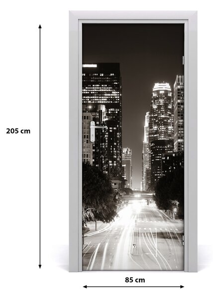 Fototapeta samolepiace na dvere Los Angeles noc 85x205 cm