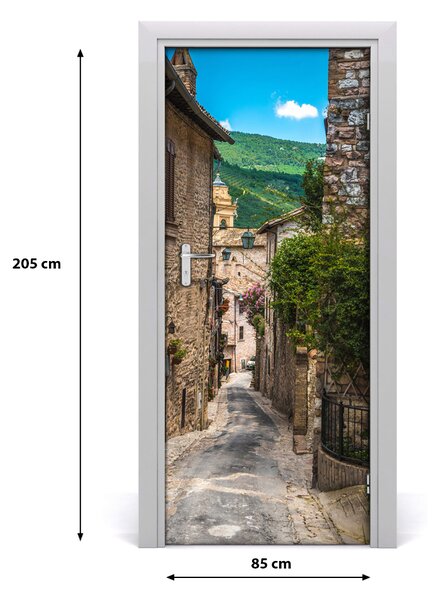 Fototapeta samolepiace na dvere pekná ulička 85x205 cm