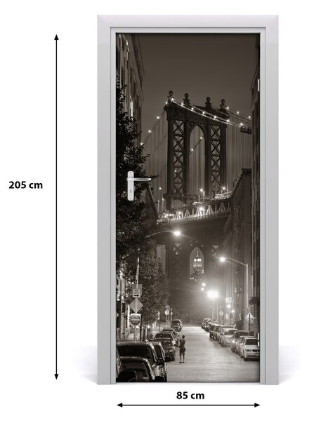 Fototapeta samolepiace dvere Manhattan New York 85x205 cm