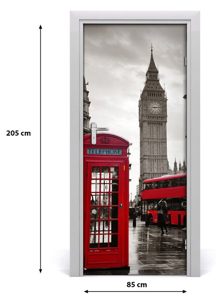 Fototapeta samolepiace na dvere Elizabeth Tower Londýn 85x205 cm