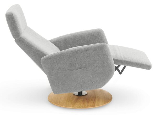 RELAXAČNÉ KRESLO, textil, svetlosivá Sit & More - Online Only obývacie izby, Online Only