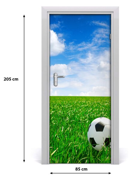 Fototapeta samolepiace dvere futbal na lúke 85x205 cm