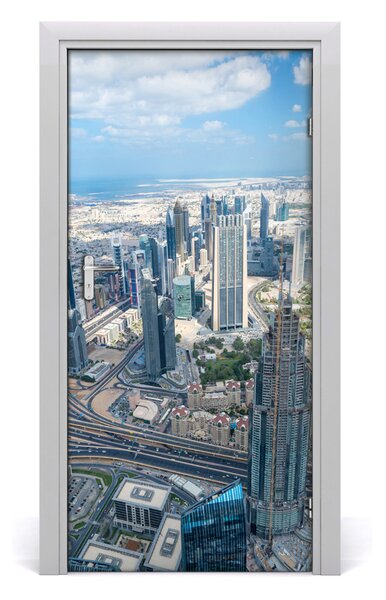 Fototapeta samolepiace na dvere mrakodrap 95x205 cm