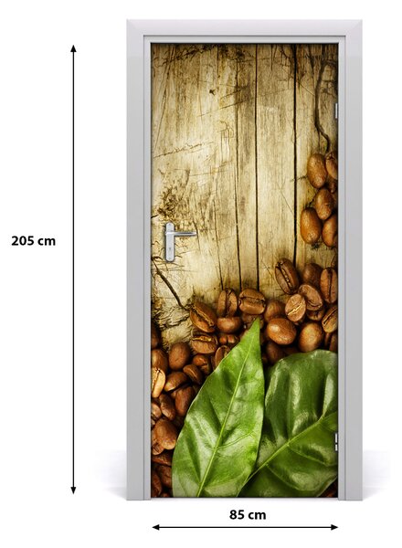 Fototapeta na dvere samolepiace zrnká kávy 85x205 cm
