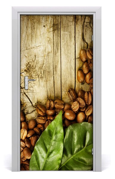 Fototapeta na dvere samolepiace zrnká kávy 95x205 cm