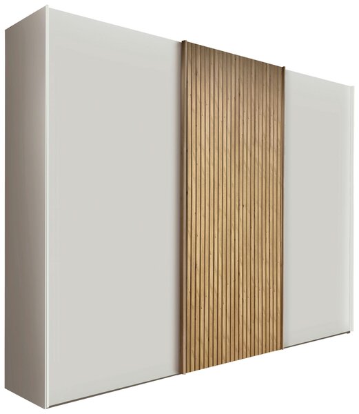 ŠAT. SKRIŇA S POSUV. DVERAMI, biela, dub bianco, 250/217/67 cm Novel - Skrine