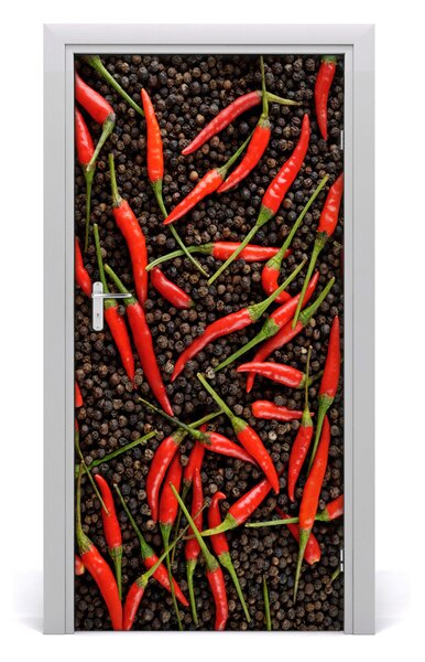 Fototapeta na dvere samolepiace chilli 95x205 cm