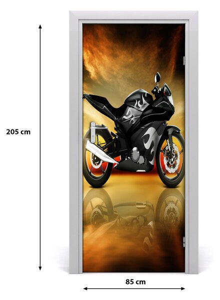 Fototapeta samolepiace na dvere motorka šport 85x205 cm
