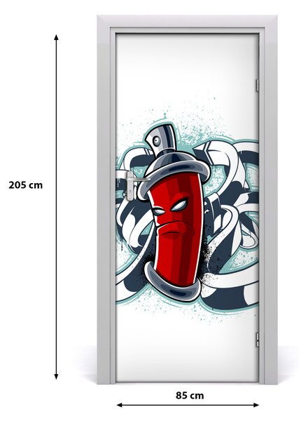 Fototapeta samolepiace na dvere graffiti 85x205 cm