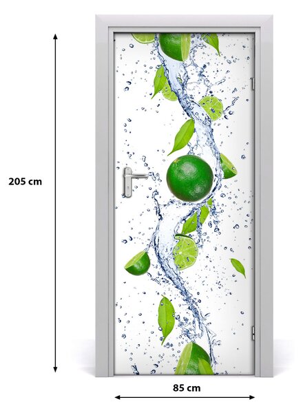 Fototapeta na dvere do domu samolepiace limetka 85x205 cm