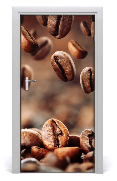 Fototapeta na dvere samolepiace zrnká kávy 95x205 cm