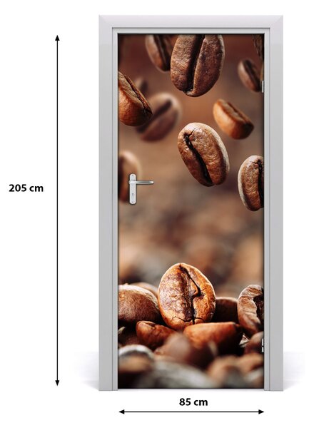 Fototapeta na dvere samolepiace zrnká kávy 85x205 cm