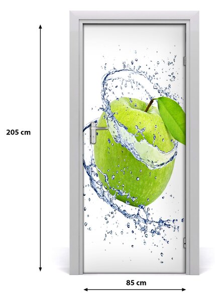 Fototapeta na dvere samolepiace zelená jablká 85x205 cm